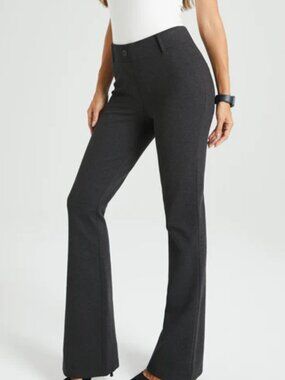 New Betabrand Boot Cut 2 Pocket DPYP Dress Pant Yoga Pants Small Charcoal